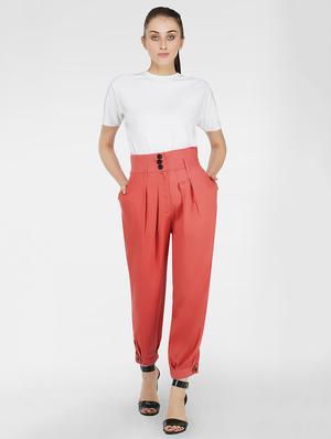 high rise pleated trouser - 17438918 - Standard Image - 3