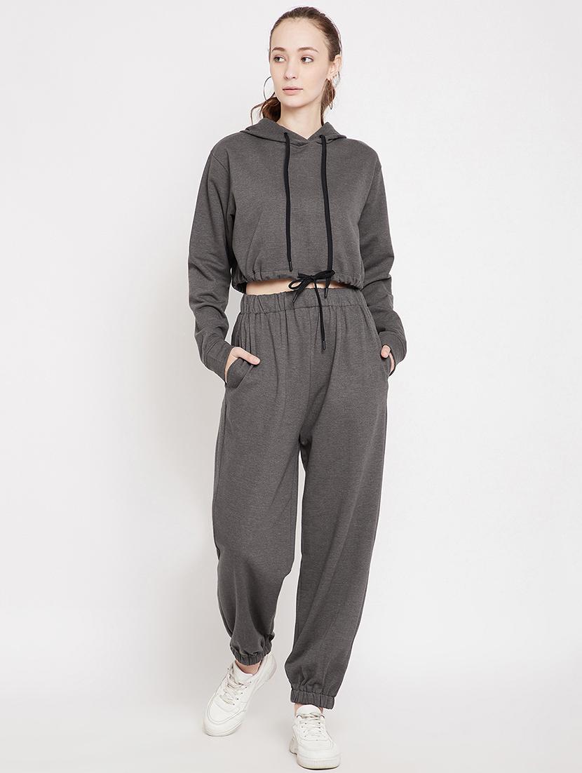 hooded neck cropped sweatshirt - 17438920 - Zoom Image - 4