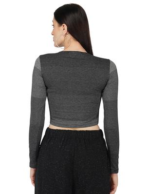 round neck crop top - 17438927 - Standard Image - 3