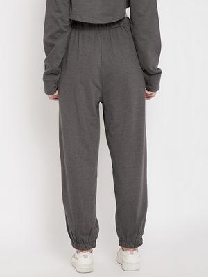 grey cotton joggers - 17438940 - Standard Image - 3
