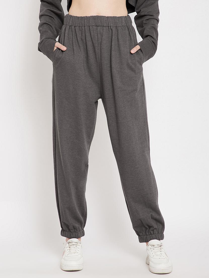 grey cotton joggers - 17438940 - Zoom Image - 1