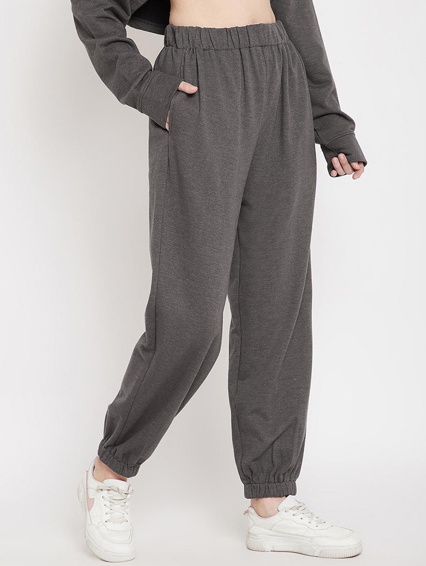grey cotton joggers - 17438940 - Zoom Image - 2