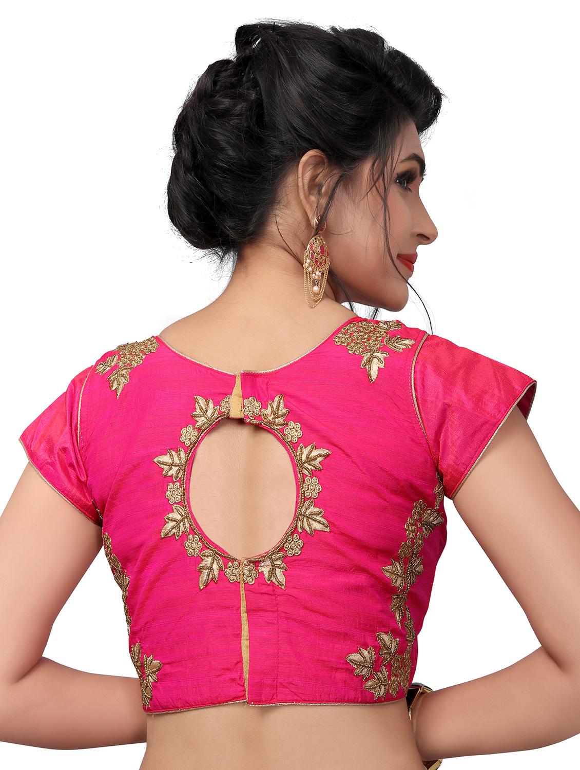 self design embroidered blouse - 17439007 - Zoom Image - 3