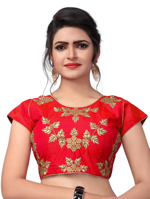 self design embroidered blouse - 17439008 - Standard Image - 1