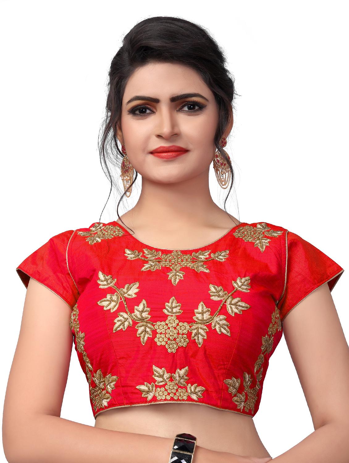 self design embroidered blouse - 17439008 - Zoom Image - 1