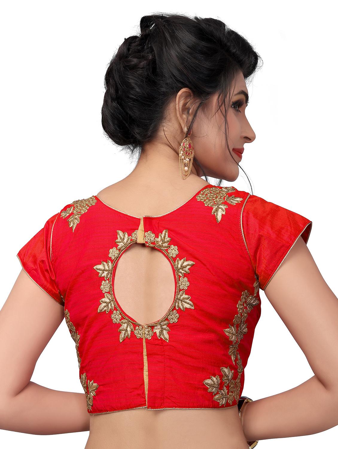 self design embroidered blouse - 17439008 - Zoom Image - 3
