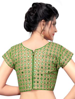 self design embroidered blouse - 17439175 - Standard Image - 3