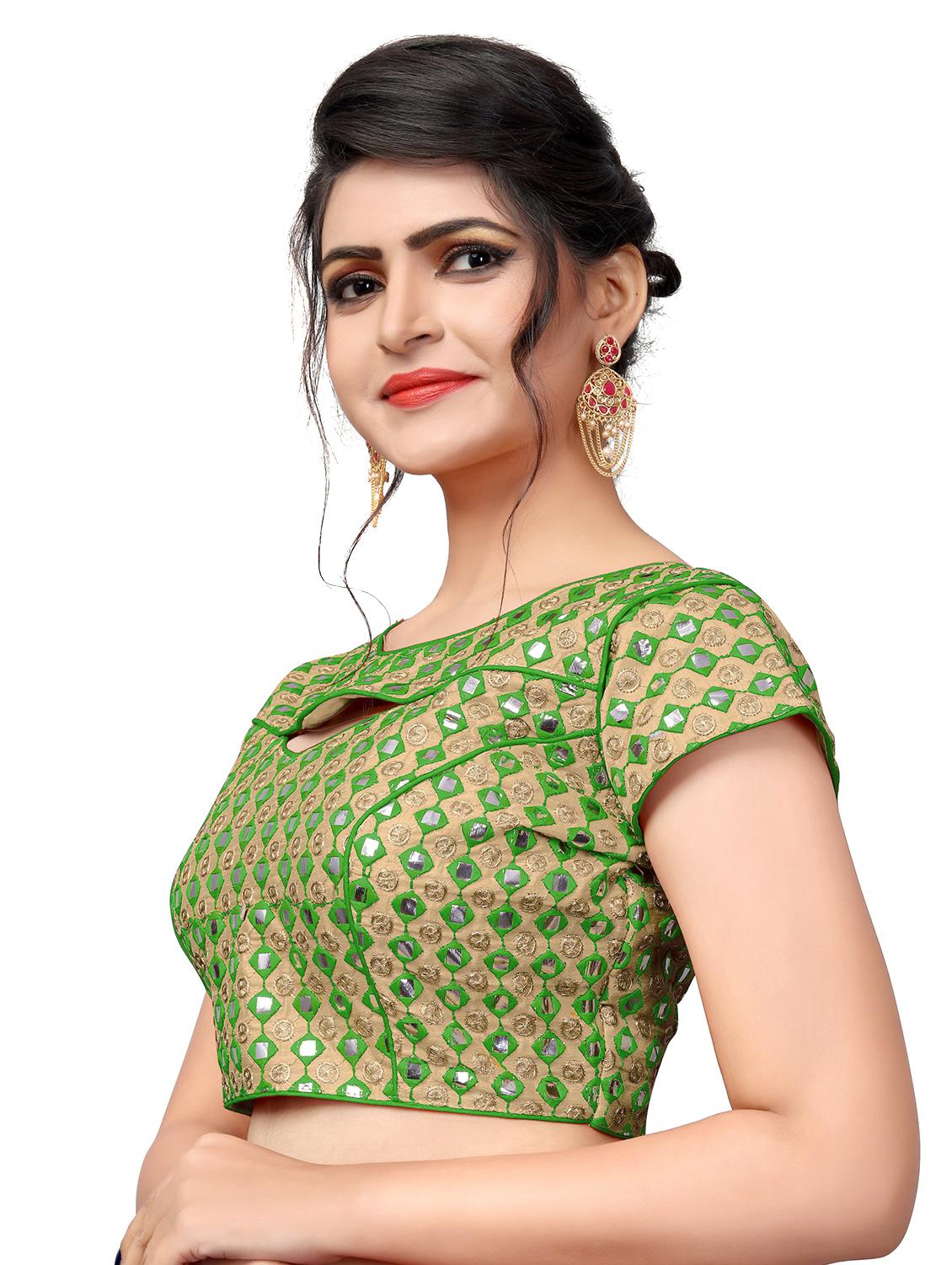 self design embroidered blouse - 17439175 - Zoom Image - 2