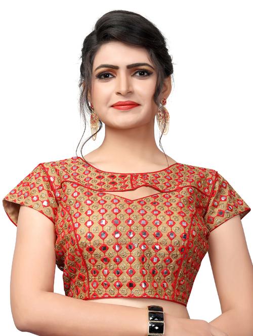 self design embroidered blouse - 17439178 - Standard Image - 1