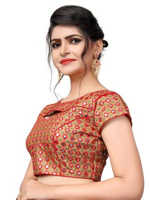 self design embroidered blouse - 17439178 - Standard Image - 2