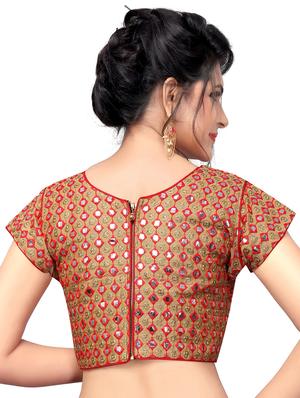 self design embroidered blouse - 17439178 - Standard Image - 3