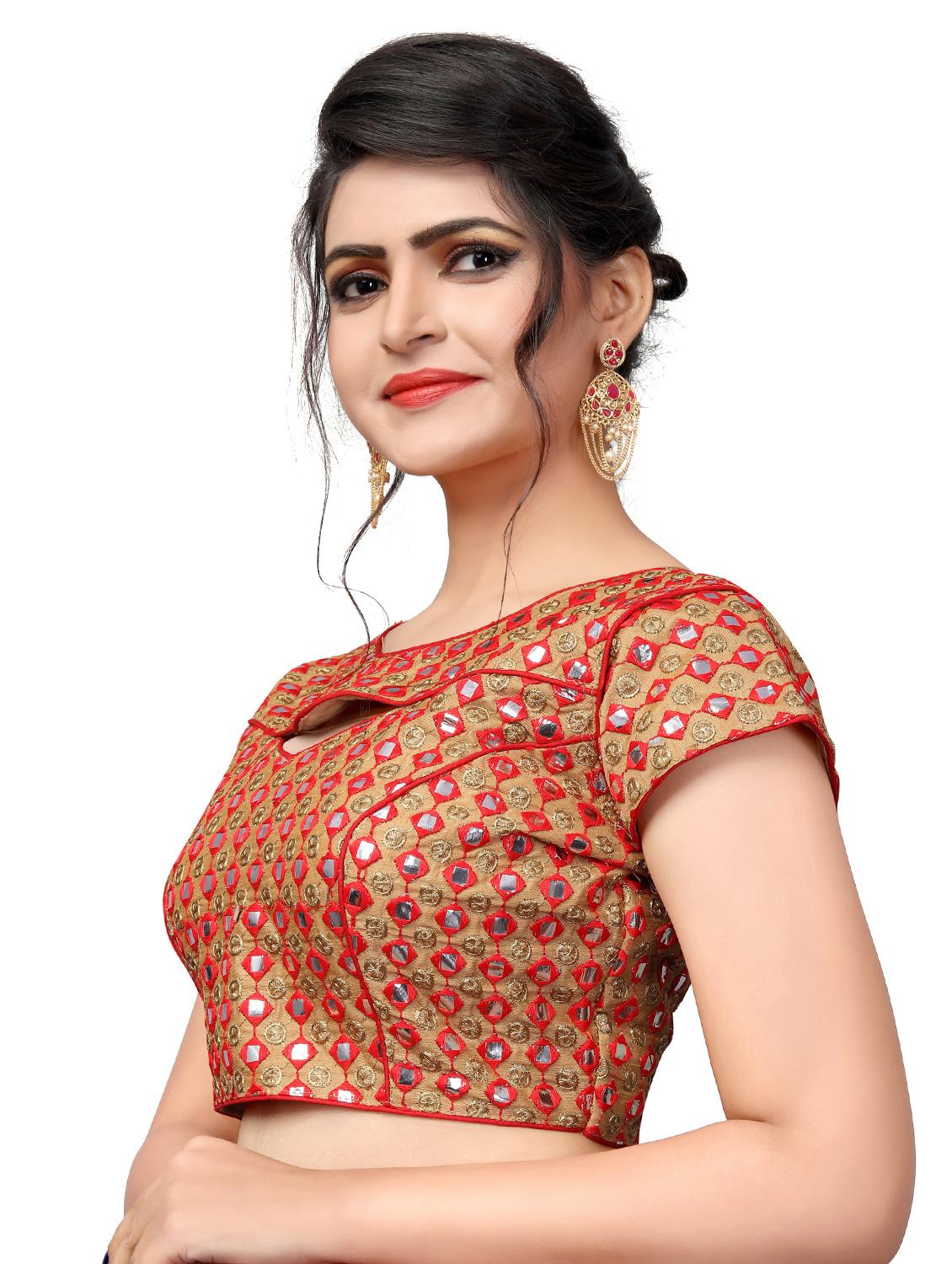 self design embroidered blouse - 17439178 - Zoom Image - 2