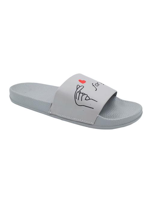 grey slip on flip flop - 17439242 - Standard Image - 1