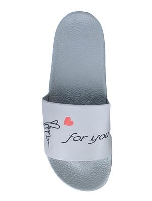 grey slip on flip flop - 17439242 - Standard Image - 3
