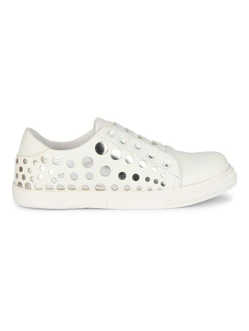 white pu sports shoes - 17439479 - Very Small Image - 1