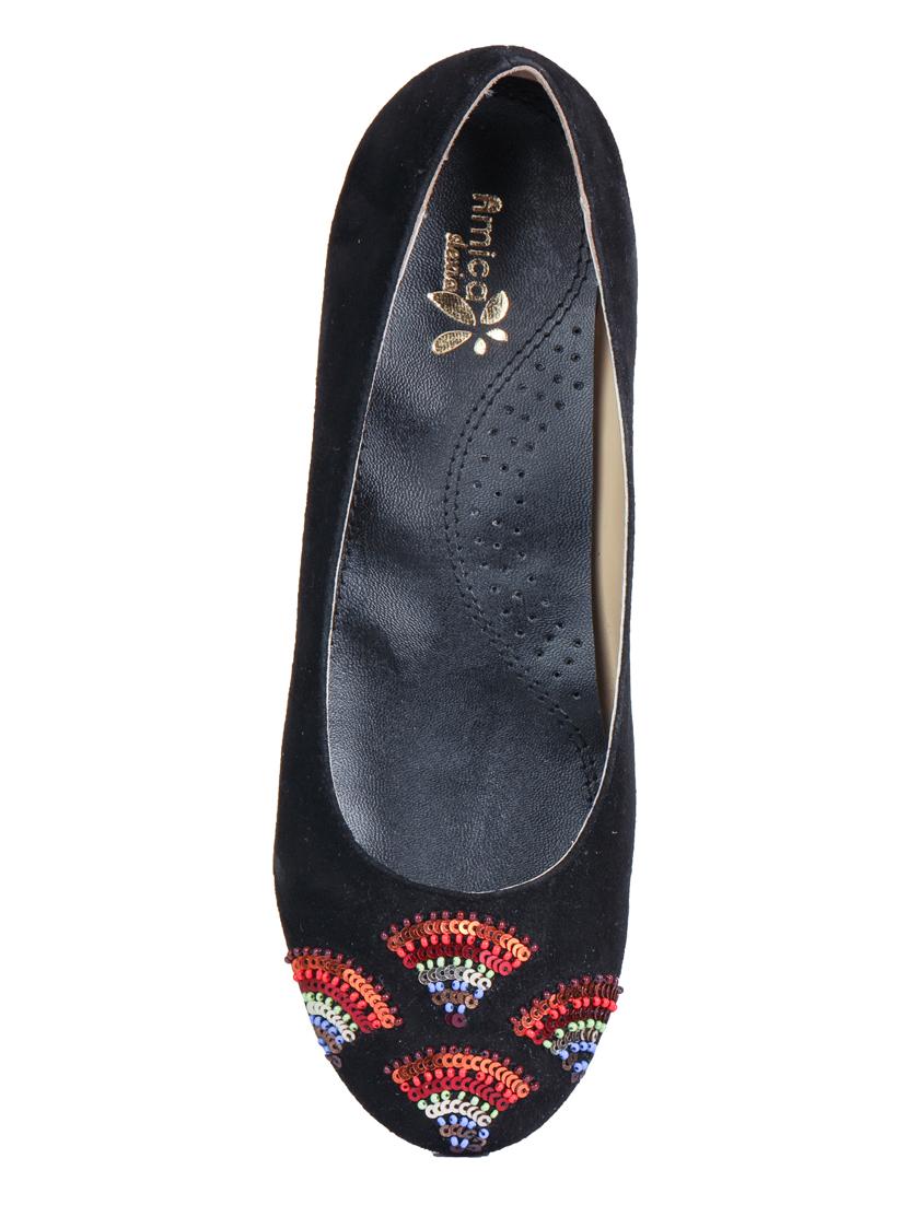 black suede slip on ballerina - 17439530 - Zoom Image - 4
