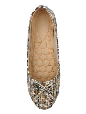 brown synthetic slip on ballerina - 17439570 - Standard Image - 4