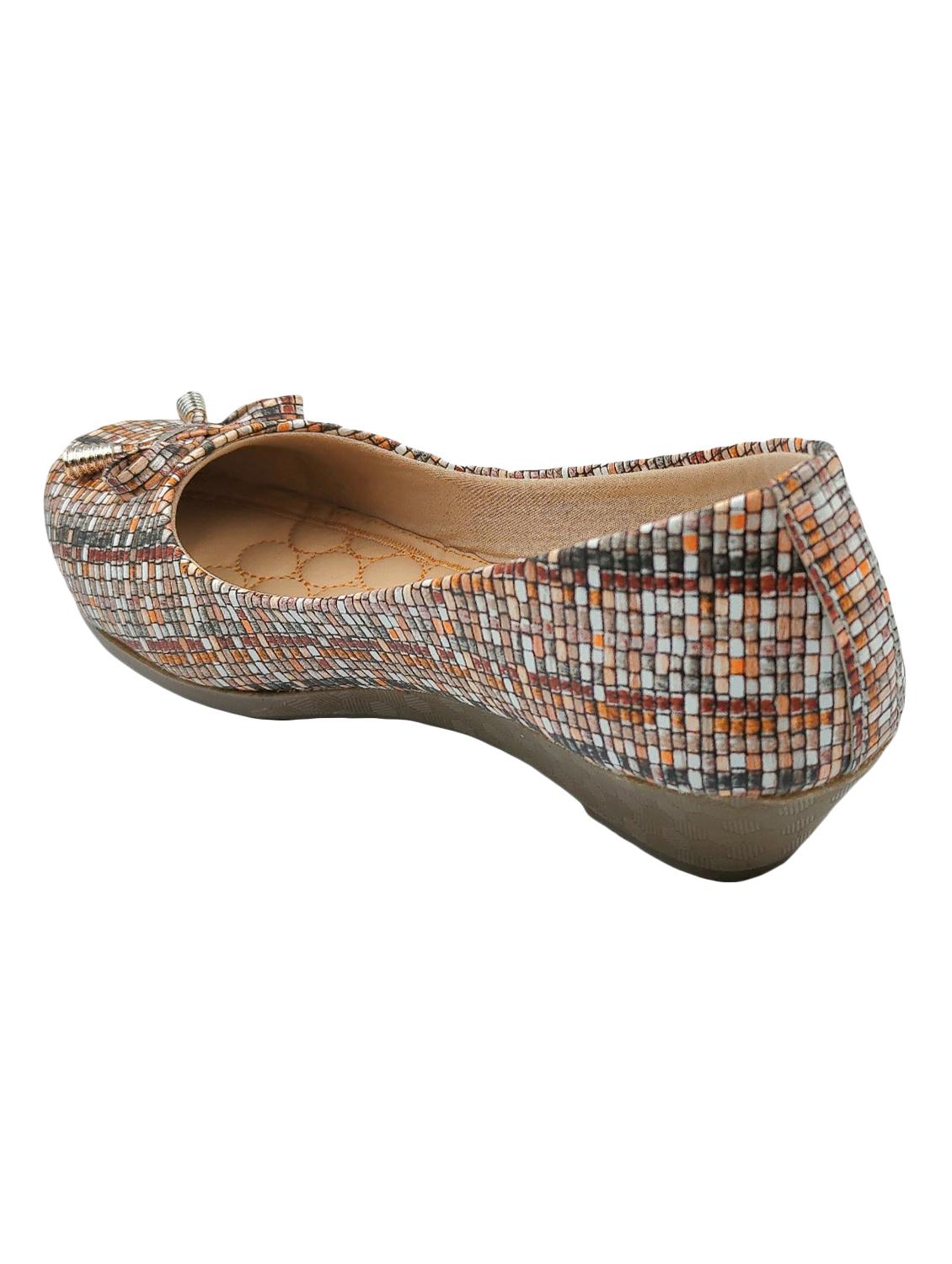 brown synthetic slip on ballerina - 17439570 - Zoom Image - 3