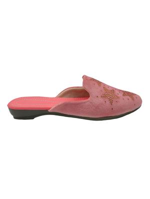 pink synthetic slip on ballerina - 17439575 - Standard Image - 2