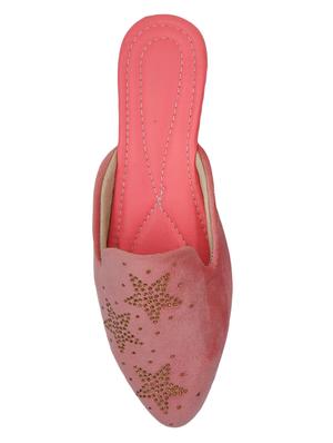 pink synthetic slip on ballerina - 17439575 - Standard Image - 4