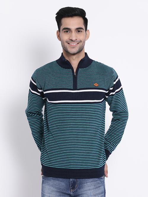green striped acrylic pullover - 17439645 - Very Small Image - 1