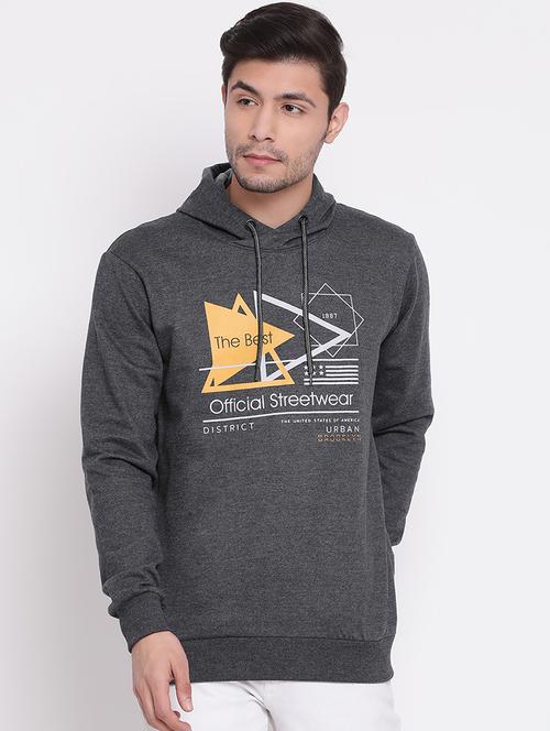 grey chest print sweatshirt - 17439677 - Standard Image - 1