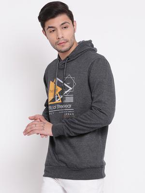 grey chest print sweatshirt - 17439677 - Standard Image - 2