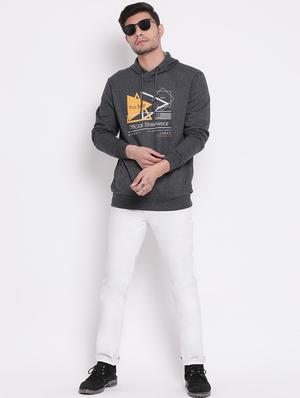 grey chest print sweatshirt - 17439677 - Standard Image - 4