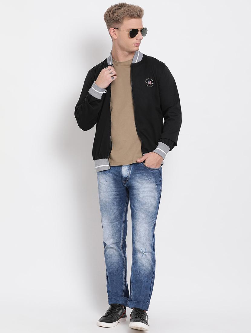 black solid bomber jacket - 17439873 - Zoom Image - 4