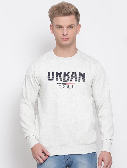grey printed sweatshirt - 17439897 - Standard Image - 1