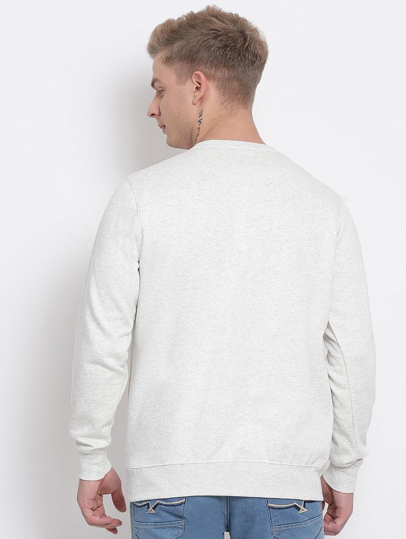 grey printed sweatshirt - 17439897 - Zoom Image - 3