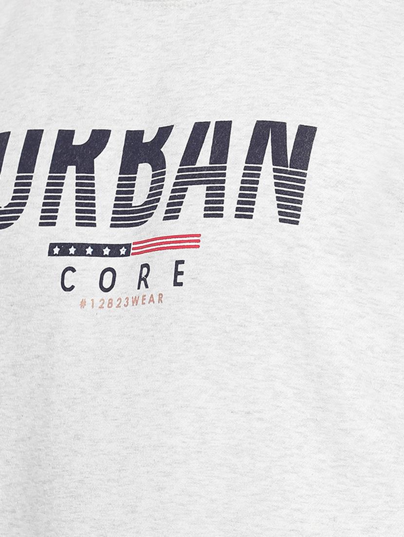 grey printed sweatshirt - 17439897 - Zoom Image - 5
