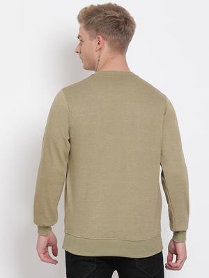 olive green printed sweatshirt - 17439898 - Standard Image - 3