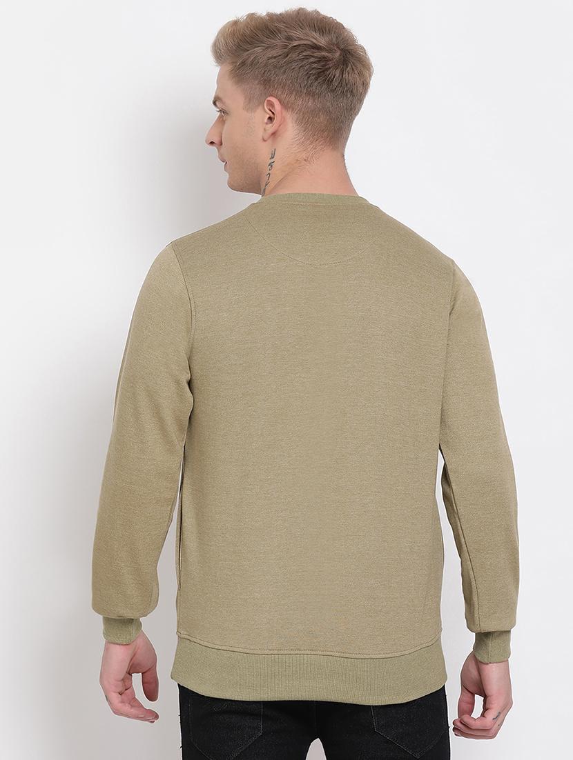 olive green printed sweatshirt - 17439898 - Zoom Image - 3