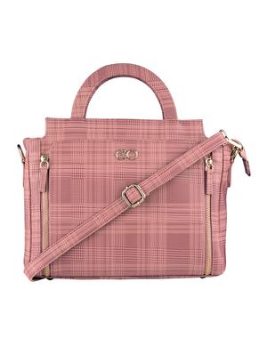 pink polyester regular satchel - 17439936 - Standard Image - 5