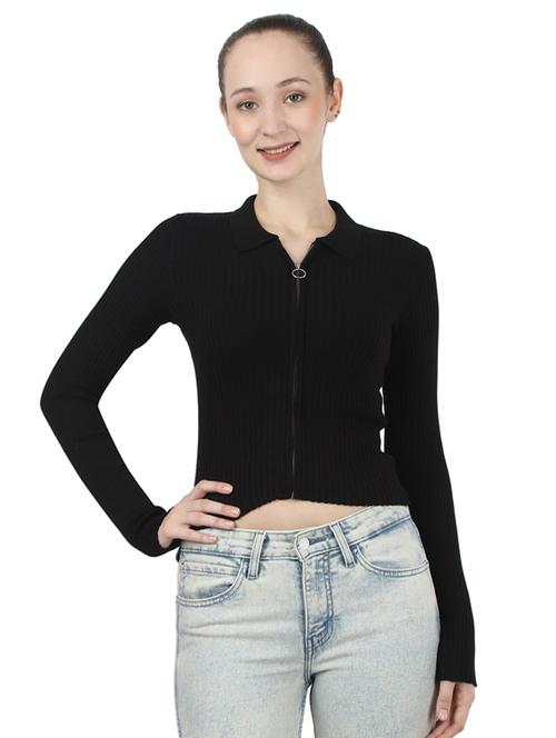 zip up solid top - 17439992 - Standard Image - 1