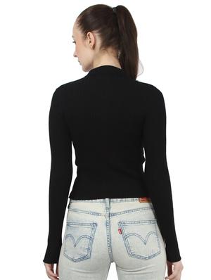 zip up solid top - 17439992 - Standard Image - 3
