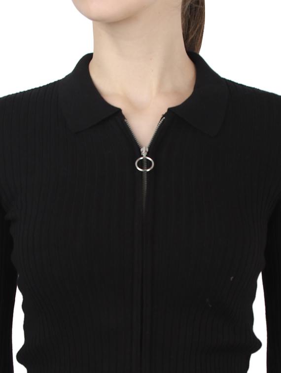 zip up solid top - 17439992 - Zoom Image - 5