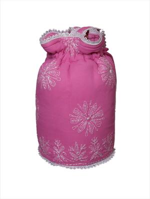 pink polyester ethnic potli - 17440046 - Standard Image - 2