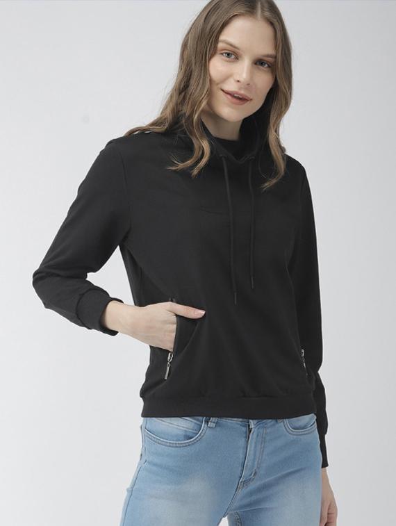 turtle neck fleece sweatshirt - 17440403 - Zoom Image - 1