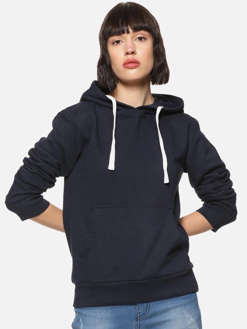 pocket pouch fleece hooded sweatshirt - 17440407 - Zoom Image - 1