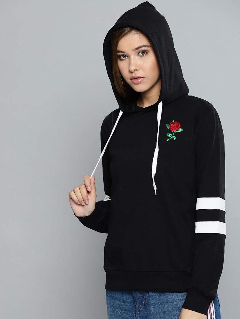 hooded neck fleece sweatshirt - 17440415 - Zoom Image - 2