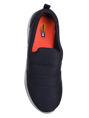 blue fabric slip on casual shoes - 17440674 - Standard Image - 4