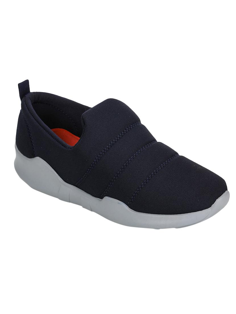 blue fabric slip on casual shoes - 17440674 - Zoom Image - 1