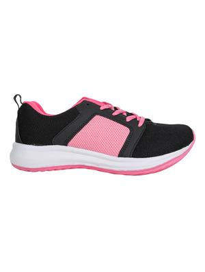 pink mesh laceup sports shoes - 17440679 - Standard Image - 2