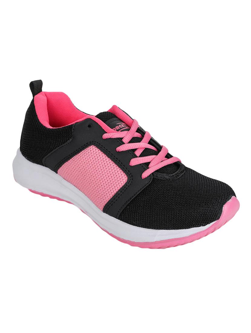 pink mesh laceup sports shoes - 17440679 - Zoom Image - 1