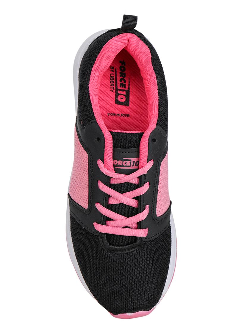 pink mesh laceup sports shoes - 17440679 - Zoom Image - 4