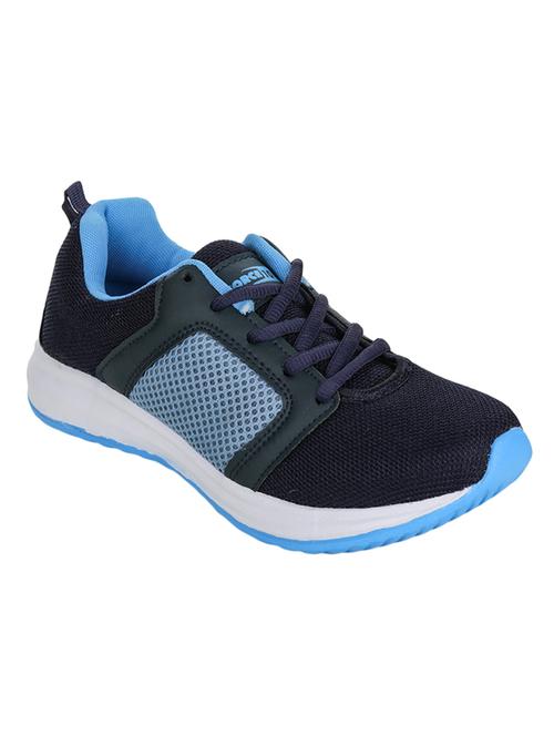 blue mesh laceup sports shoes - 17440681 - Standard Image - 1