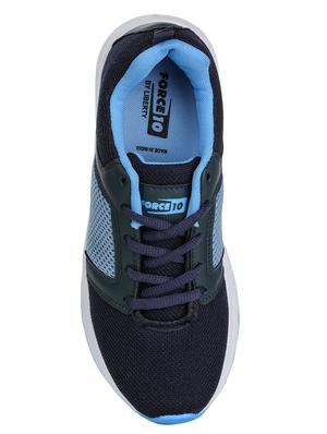 blue mesh laceup sports shoes - 17440681 - Standard Image - 4