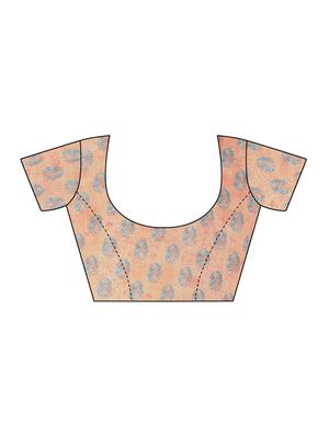 floral printed saree with blouse - 17440693 - Standard Image - 3
